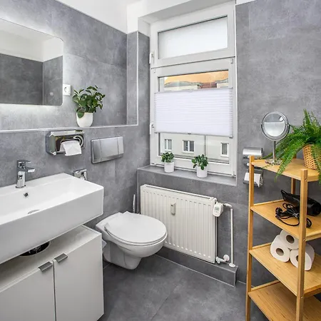Brockheus Central Apartment I 2 Bedroom I Kueche I Parken I Smart-Tv I Wlan Lägenhet Magdeburg