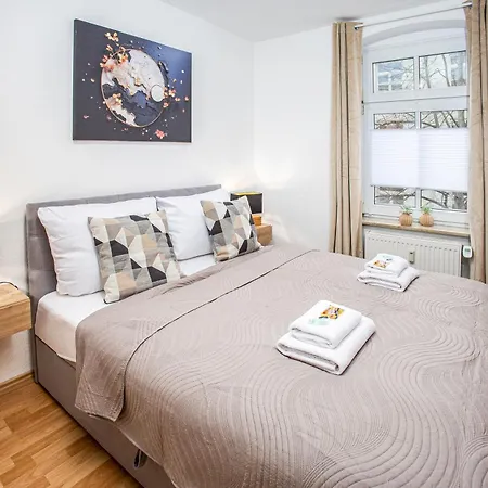 Brockheus Central Apartment I 2 Bedroom I Kueche I Parken I Smart-Tv I Wlan 马格德堡