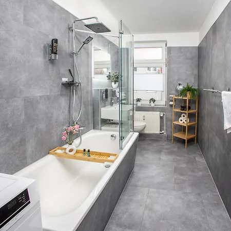 公寓 Brockheus Central Apartment I 2 Bedroom I Kueche I Parken I Smart-Tv I Wlan 马格德堡